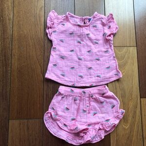 Old Navy Pink Watermelon Print Set